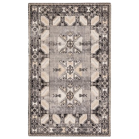 Jaipur Living Paloma Indoor & Outdoor Tribal Area RugGray & Beige 2 x 3 ft. RUG142959
